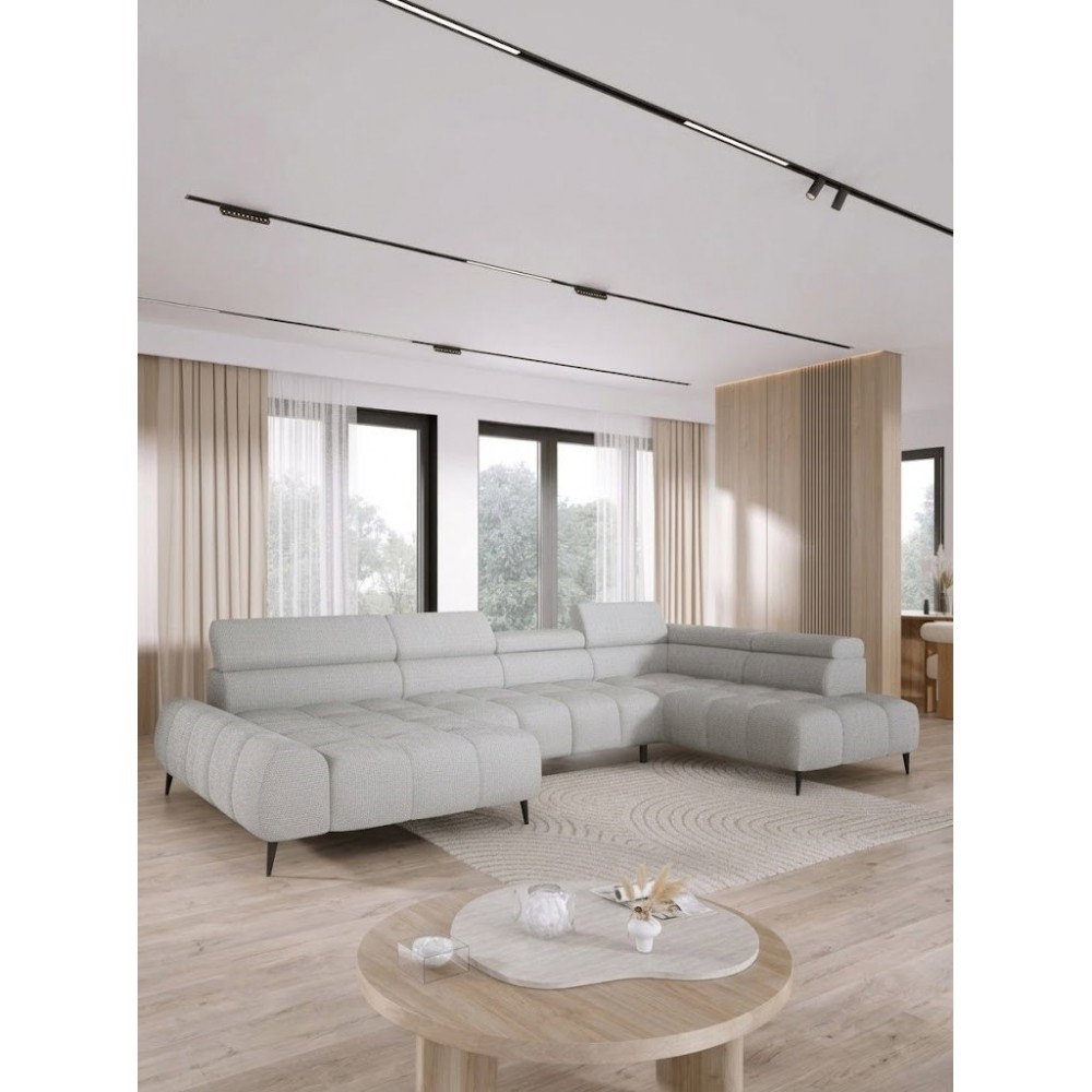 Γωνιακός Καναπές Santela XL-Δεξιά 377x180x76