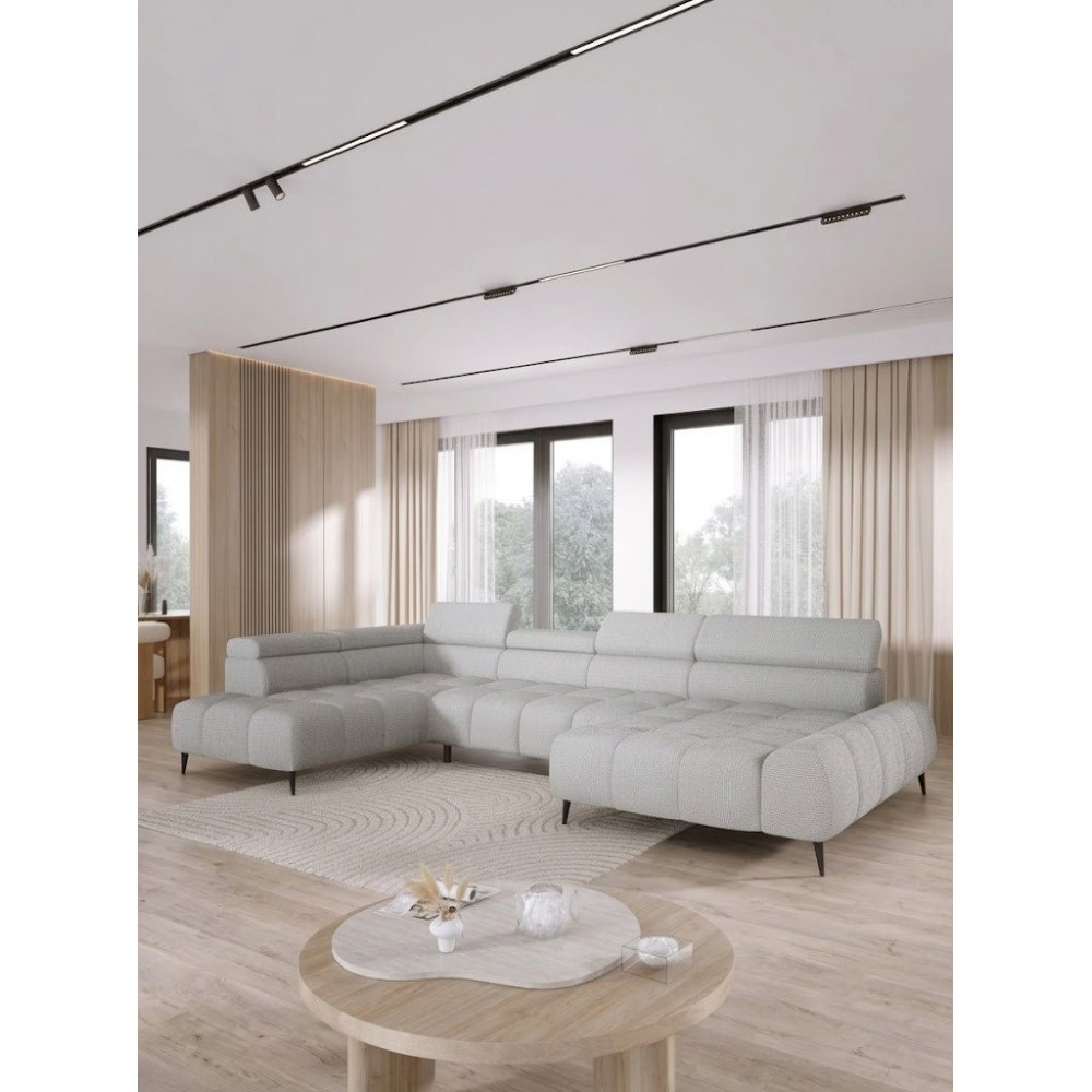 Γωνιακός Καναπές Santela XL-Αριστερή 377x180x76