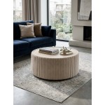 Τραπεζάκι σαλονιού Molano Round-Λευκό 89x89x42