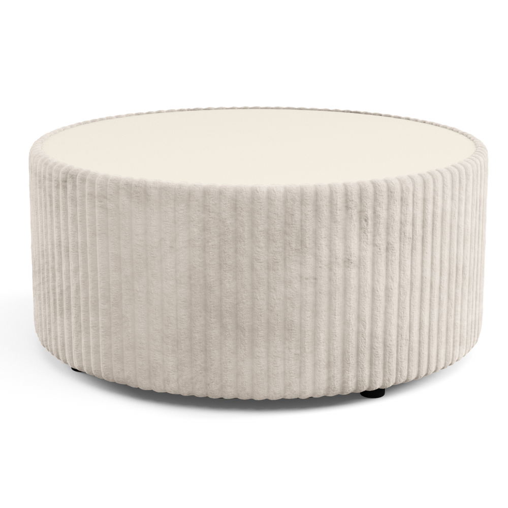 Τραπεζάκι σαλονιού Molano Round-Λευκό 89x89x42