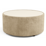 Τραπεζάκι σαλονιού Molano Round-Μπεζ 89x89x42