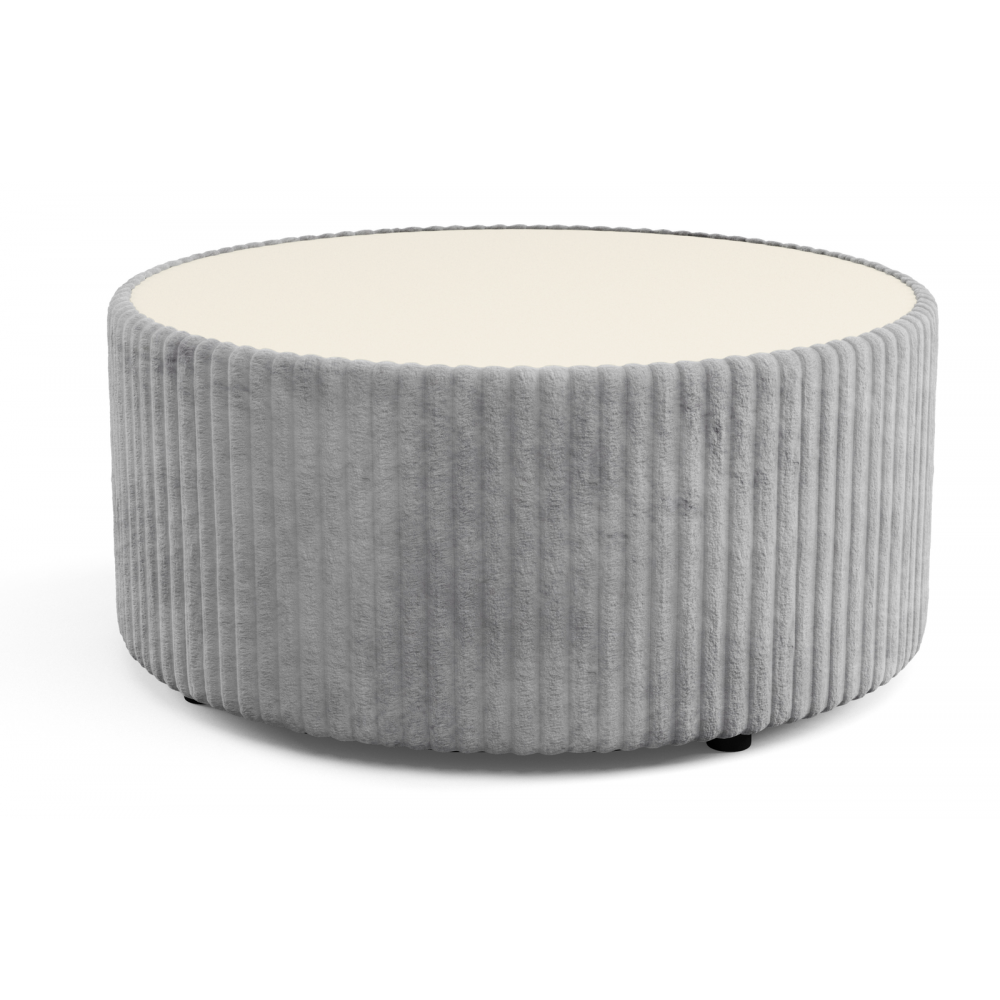 Τραπεζάκι σαλονιού Molano Round-Γκρι 89x89x42