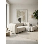 Γωνιακός καναπές Morfo-Λευκό-Δεξιά 264x176.5x77