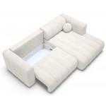 Γωνιακός καναπές Morfo-Λευκό-Δεξιά 264x176.5x77