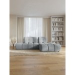 Γωνιακός καναπές Elenor-Γκρι-Δεξιά 292x193x96