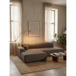 Γωνιακός καναπές Pola-Καφέ-Αριστερή 283x176.5x74