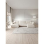 Γωνιακός καναπές Alino U-Λευκό 345x177x88