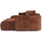 Γωνιακός καναπές Alino U-Καφέ 345x177x88