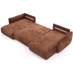 Γωνιακός καναπές Alino U-Καφέ 345x177x88