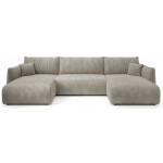 Γωνιακός καναπές Alino U-Γκρι 345x177x88