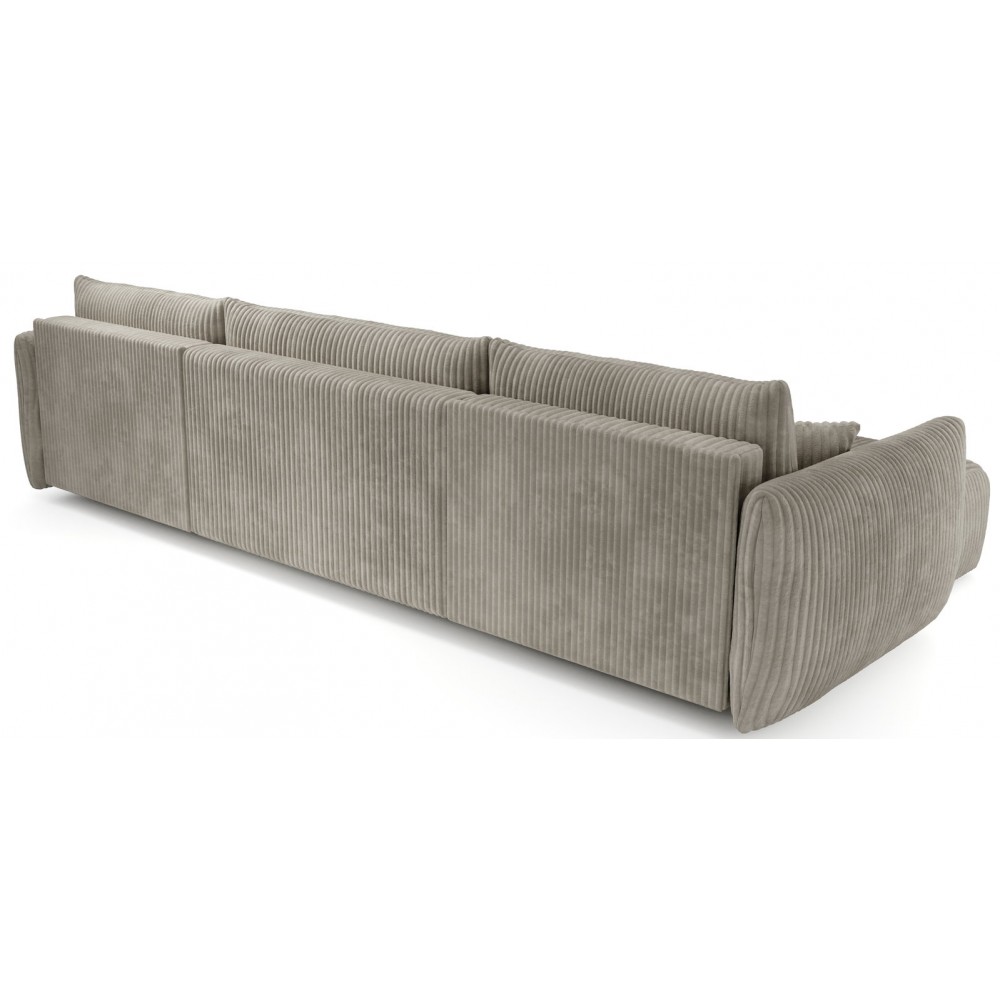 Γωνιακός καναπές Alino U-Γκρι 345x177x88