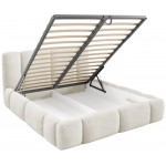 Επενδυμένο Κρεβάτι Bianco-Γκρι - Καφέ-160 x 200 231x97