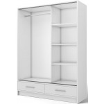 Ντουλάπα Vexa Δίφυλλη-Λευκό-Με καθρέπτη 150x60x200