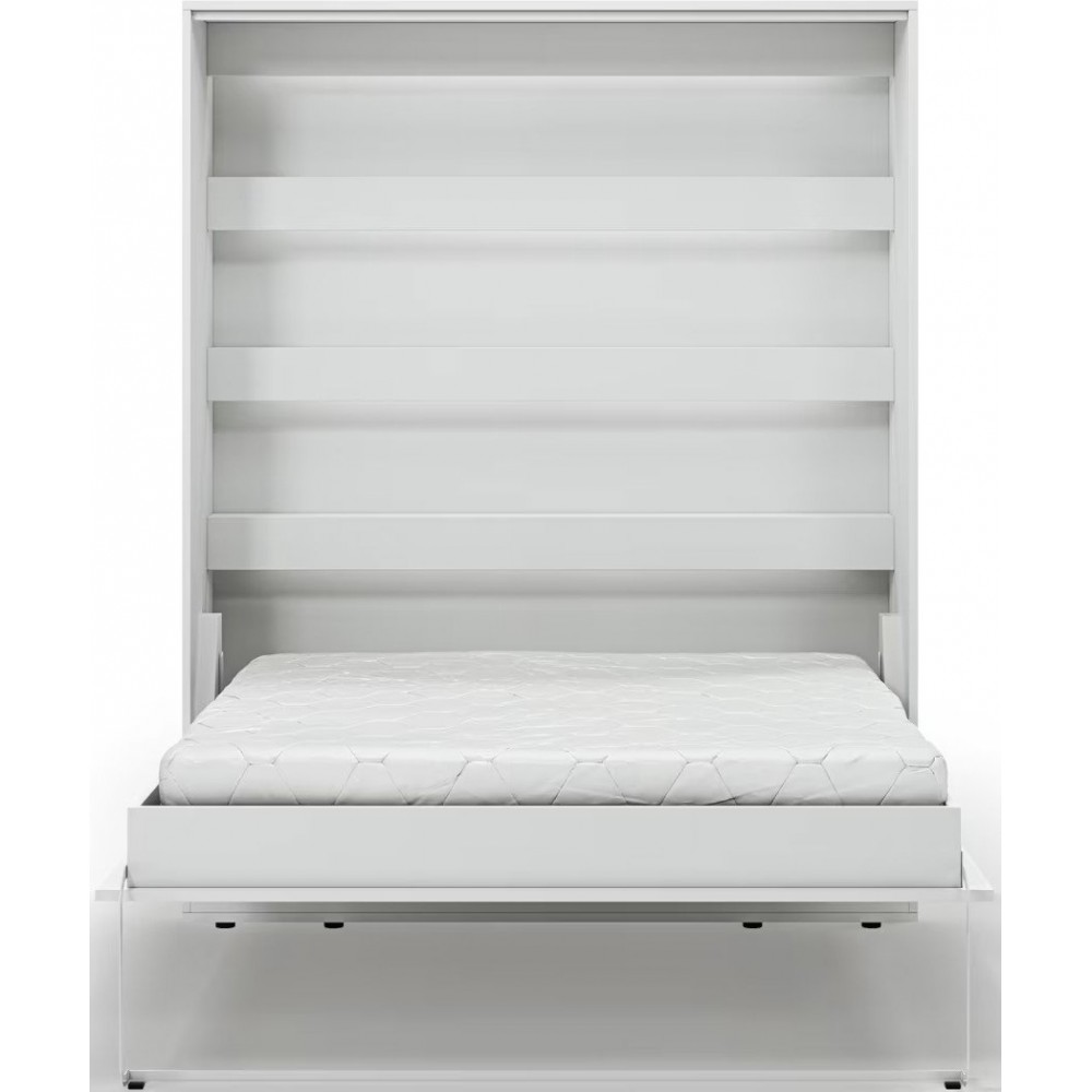 Κρεβάτι Τοίχου Zylo II LED-Λευκό-160 x 200 50x225