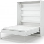 Κρεβάτι Τοίχου Zylo II LED-Λευκό-160 x 200 50x225