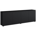Έπιπλο τηλεόρασης Domus-Μαύρο 200x35x68