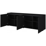 Έπιπλο τηλεόρασης Domus-Μαύρο 200x35x68
