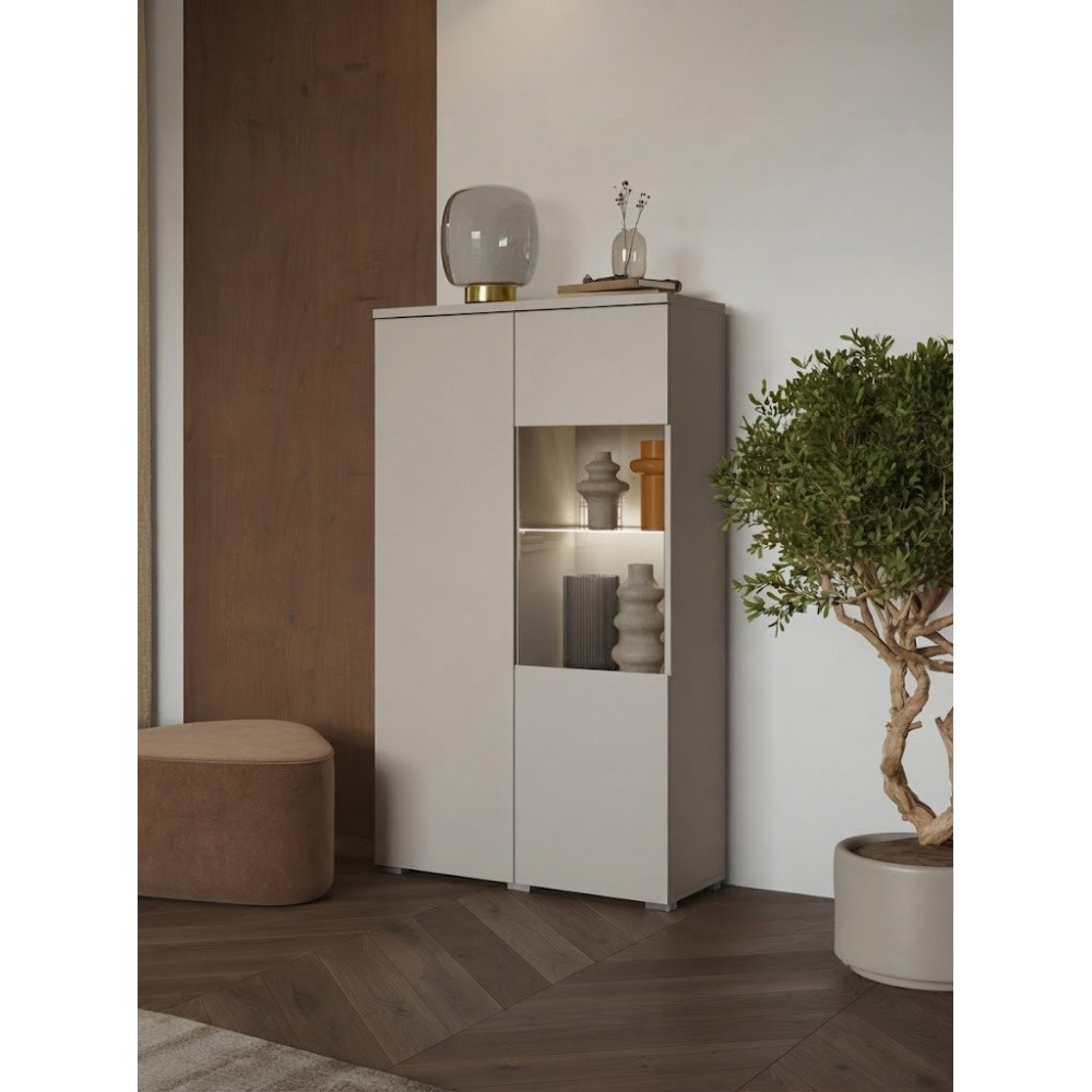 Βιτρίνα Domus-Γκρεζ 80x35x140
