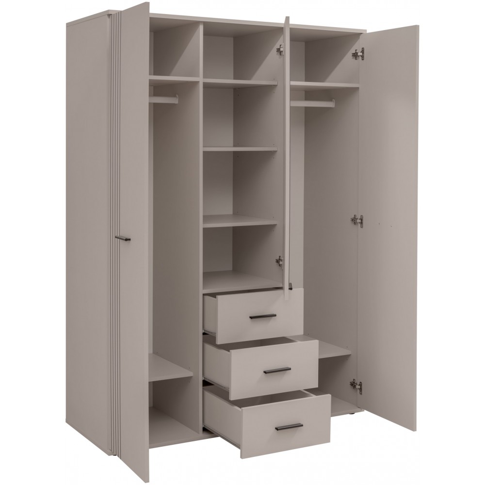 Ντουλάπα Xelvo Τρίφυλλη 135x55x190