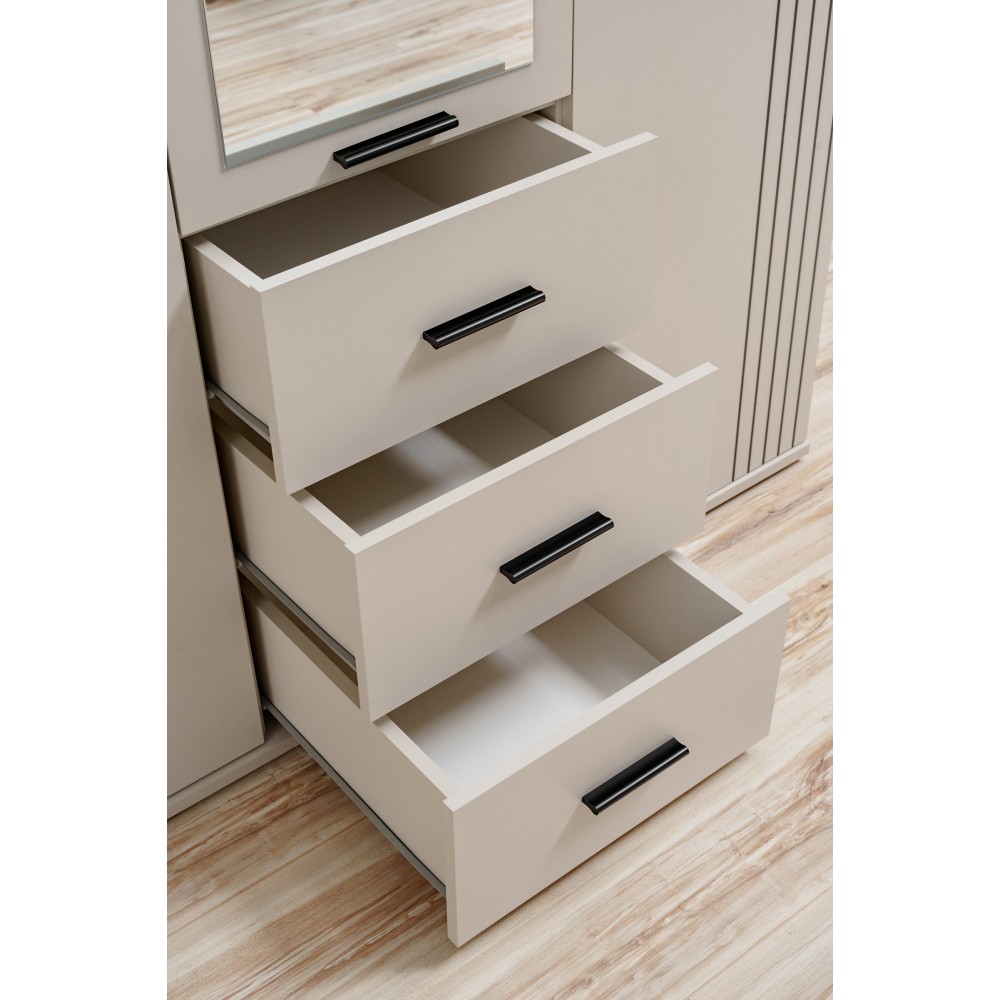 Ντουλάπα Xelvo Τρίφυλλη 135x55x190