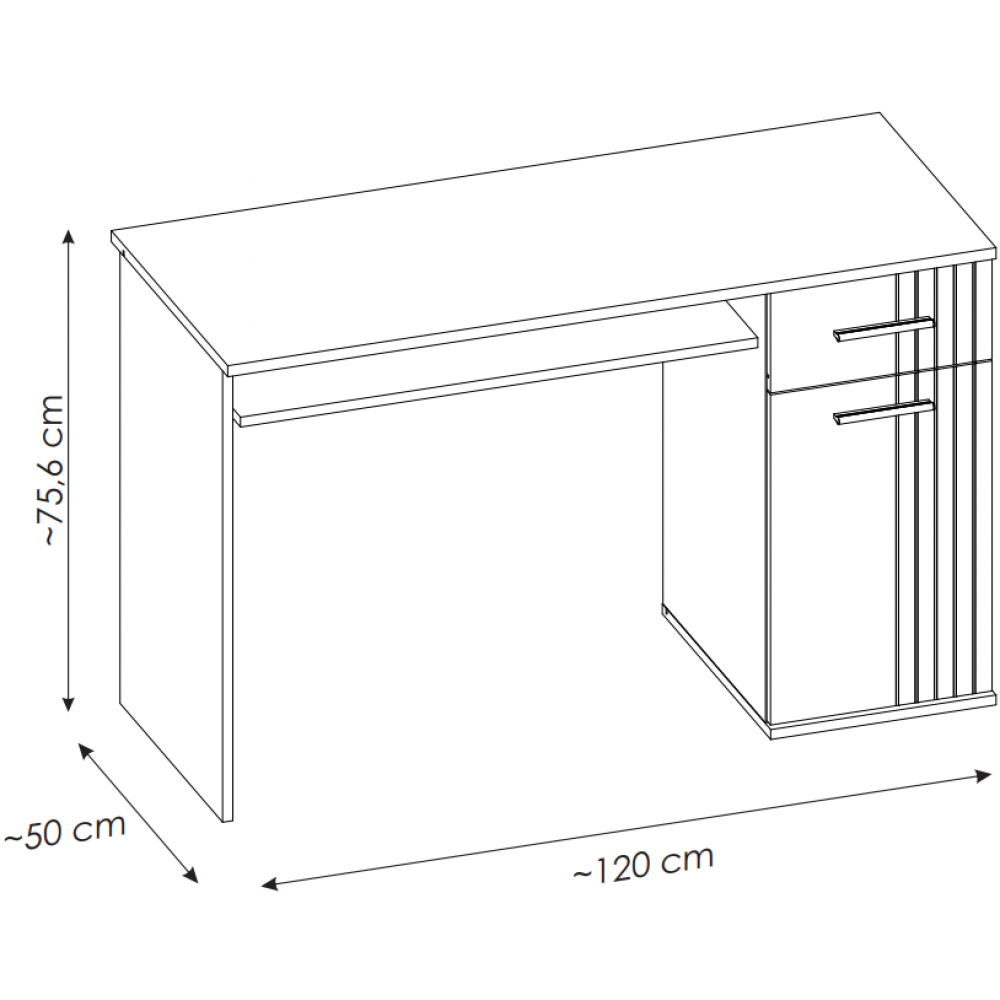 Γραφείο Xelvo 120x50x76