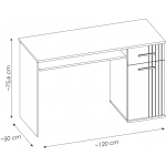 Γραφείο Xelvo 120x50x76