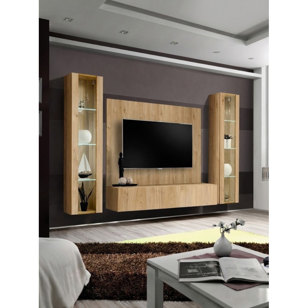 Σύνθετο Σαλονιού Tovra II-Φυσικό 240x40x170