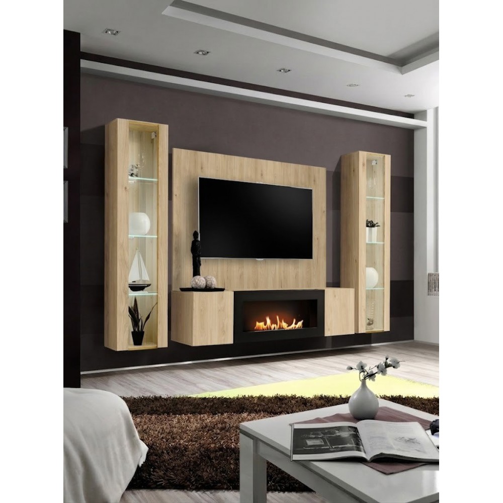 Σύνθετο Σαλονιού Tovra V-Φυσικό 240x40x170