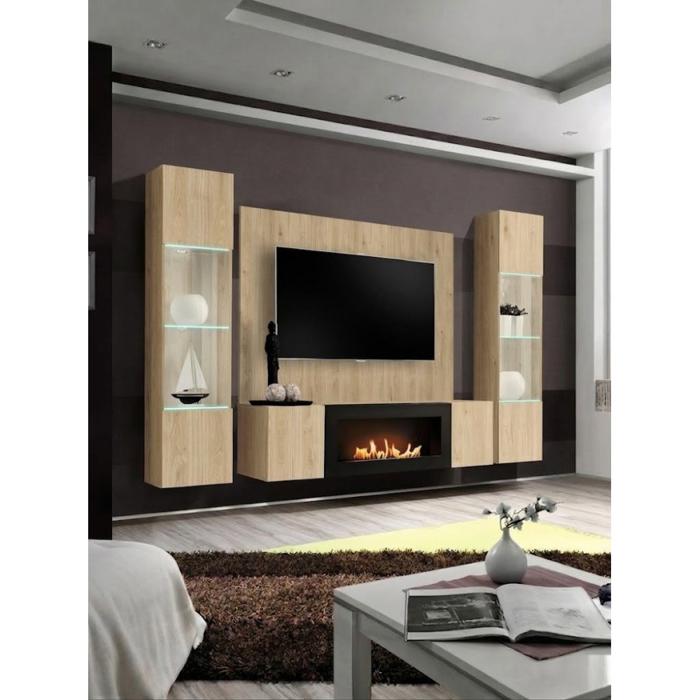 Σύνθετο Σαλονιού Tovra VI-Φυσικό 240x40x170