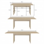 Τραπέζι Arlena Επεκτεινόμενο 160x90x77.6