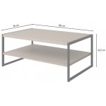 Τραπεζάκι Σαλονιού Brinley-Μπεζ 100x65x43