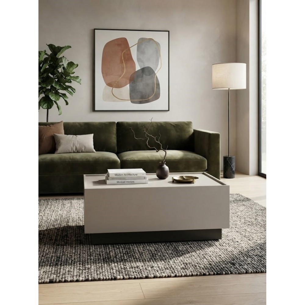 Τραπεζάκι Σαλονιού Celsa-Μπεζ 90x58x38