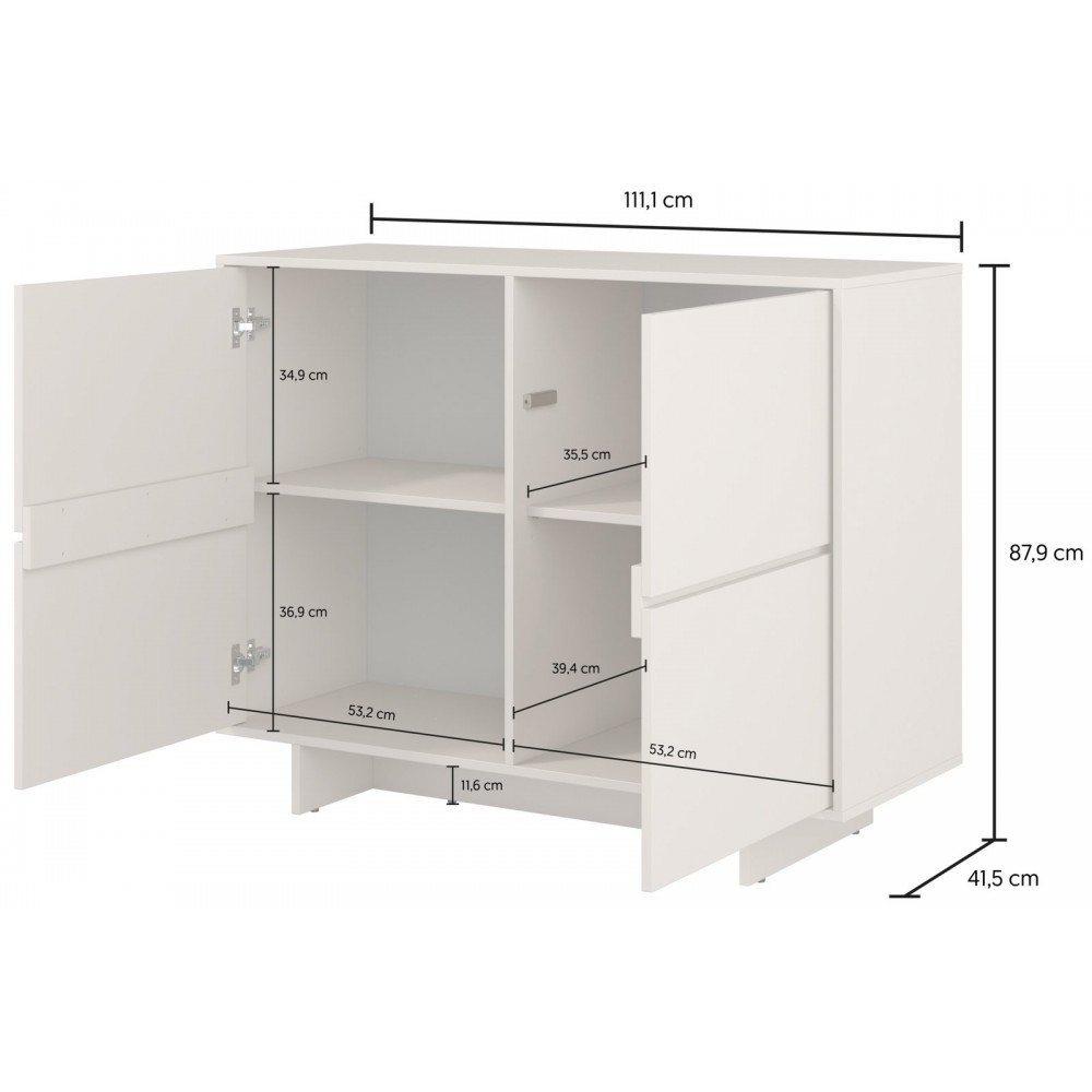 Μπουφές Halden Mini-Μπεζ 111.1x41.5x87.9