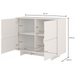 Μπουφές Halden Mini-Μπεζ 111.1x41.5x87.9
