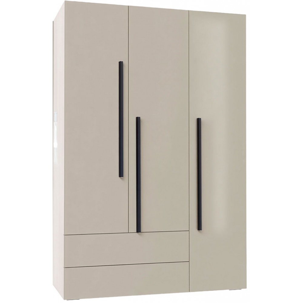 Ντουλάπα Lorin Τρίφυλλη-Χωρίς πατάρι 135x60x195