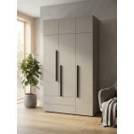 Ντουλάπα Lorin Τρίφυλλη-Με πατάρι 135x60x236
