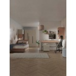 Παιδικό Κρεβάτι Lorin 11-Μπεζ – Κασμίρ 95x219x81