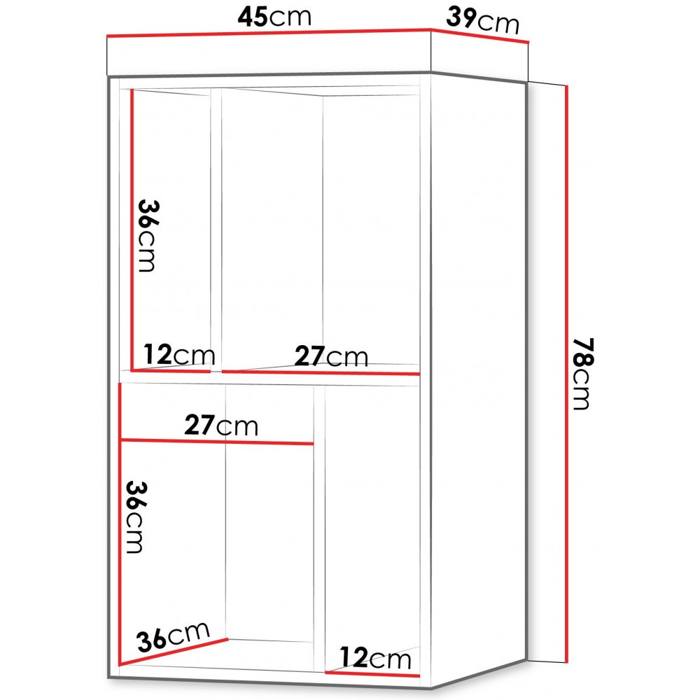 Ράφι Lorin 13-Μπλε 45x39x78
