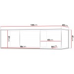Επέκταση ντουλάπας Lorin Τρίφυλλη 135x60x41