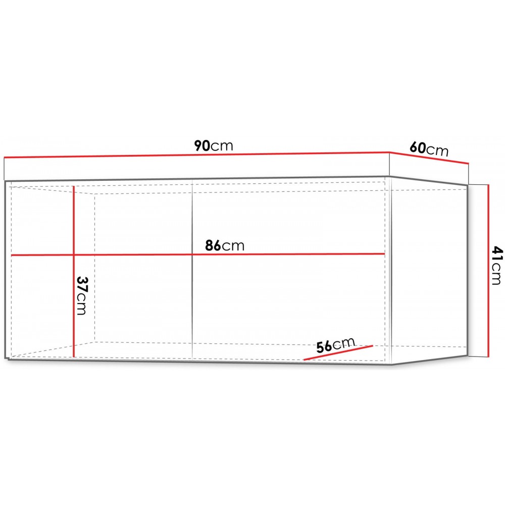 Επέκταση ντουλάπας Lorin Δίφυλλη 90x60x41