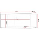 Επέκταση ντουλάπας Lorin Δίφυλλη 90x60x41