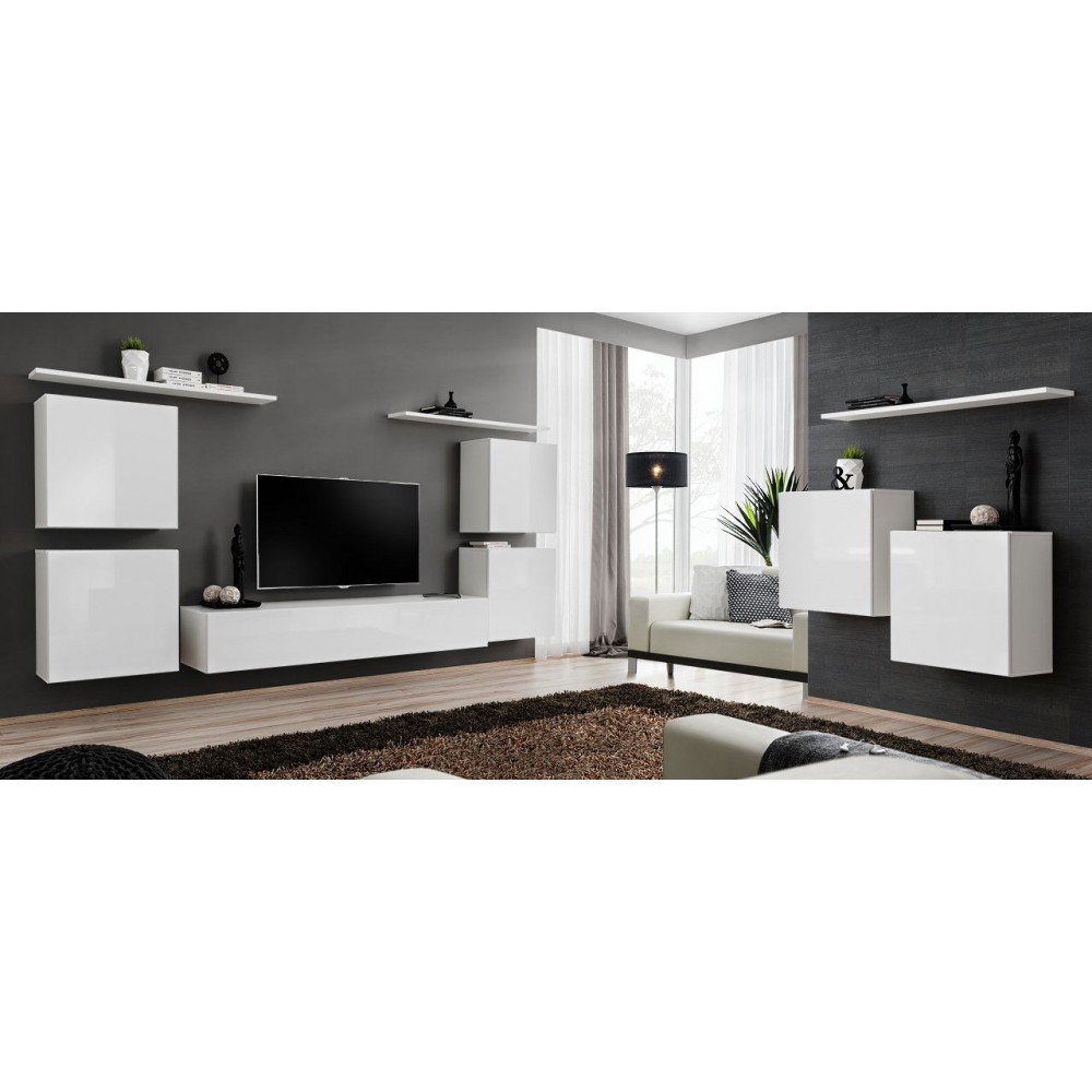 Κρεμαστό Ντουλάπι Swiss-Λευκό