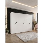 Ντουλάπα Andrew I 300 Εξάφυλλη-Λευκό 300x52x202