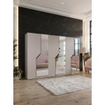 Ντουλάπα Andrew II 300 Εξάφυλλη-Κασμίρ 300x52x202