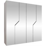 Ντουλάπα Andrew III 200 Τετράφυλλη-Λευκό 200x52x202