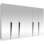Ντουλάπα Piano III 300 Εξάφυλλη-Λευκό 300x52x202