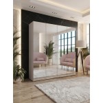 Ντουλάπα Sandi III 200 Τετράφυλλη-Κασμίρ 200x52x202