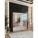 Ντουλάπα Sandi III 200 Τετράφυλλη-Βέγγε 200x52x202