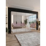 Ντουλάπα Sandi III 300 Εξάφυλλη-Κασμίρ 300x52x202