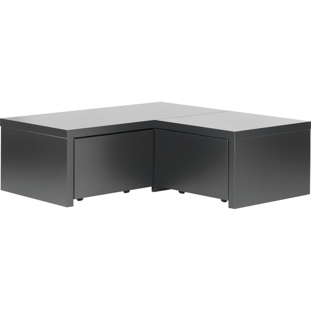 Γωνιακά Συρτάρια Young Users Next-Μαύρο 104.4x106.1x35.6